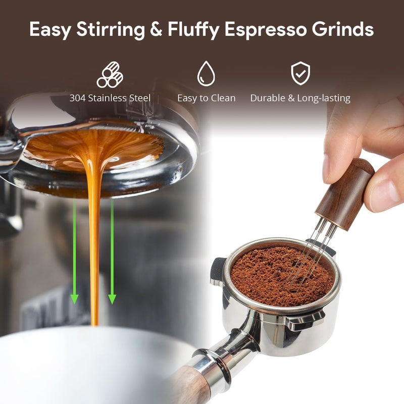 symtype Store Espresso Accessories Kit 51mm Tamper: Espresso Tamper Set, Coffee Tamper Espresso Tools with WDT Tool, Puck Screen, Dosing Funnel | Espresso Kit Espresso Machine Accessories Fit 51mm Portafilters - Image 3